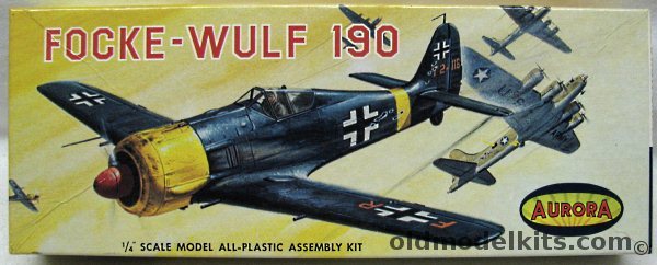 Aurora 1/47 Focke-Wulf FW-190, 30-100 plastic model kit